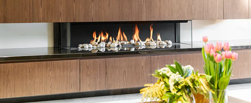Double-height Fireplace Design Refurbishment in Farmingville, New York